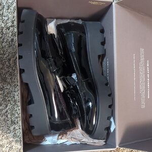 Franco Sarto Black Patent Leather Women's Shoes